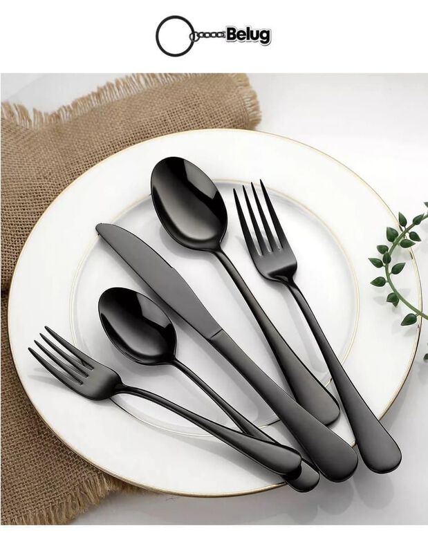 Set cubiertos Casa BIU de acero inoxidable 30 p... image number null