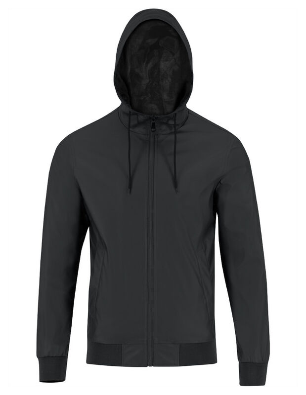 Chamarra Caballero Afelpada Capucha Verde Milit... image number null