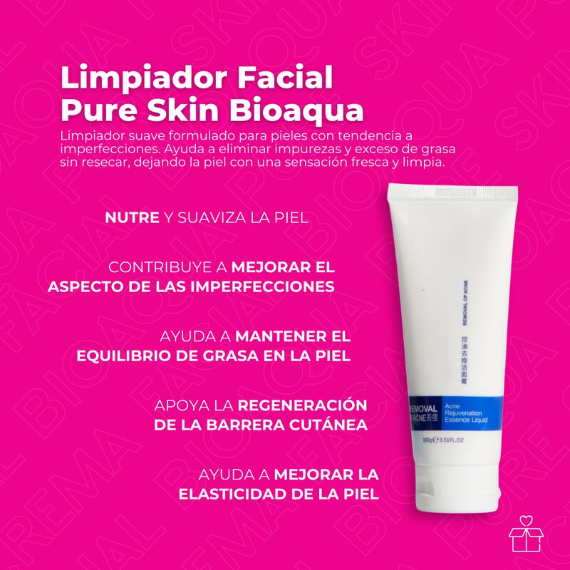 Set de 3 Pure Skin Bioaqua Retira Acn&eacute; Espinill... image number null