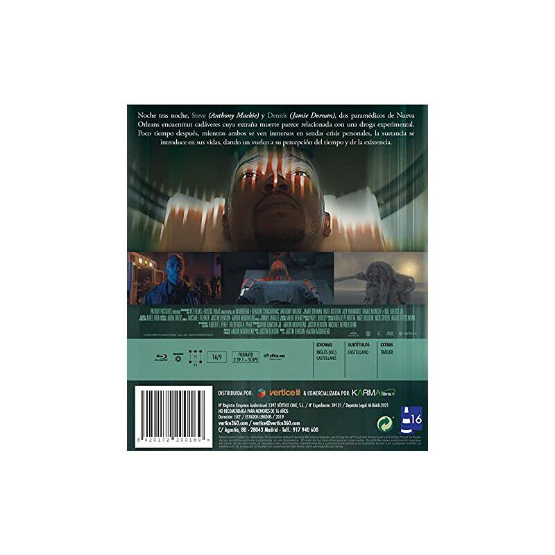 Synchronic. Los L&iacute;mites Del Tiempo [blu-ray] image number null