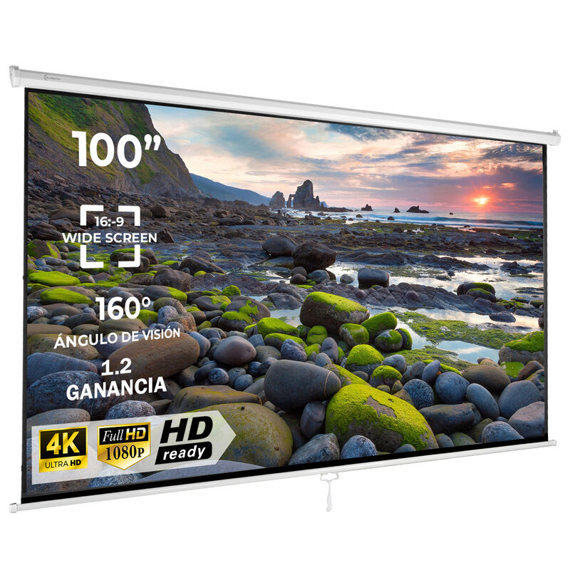 Pantalla para Proyector Manual 100' Blackout 16... image number null