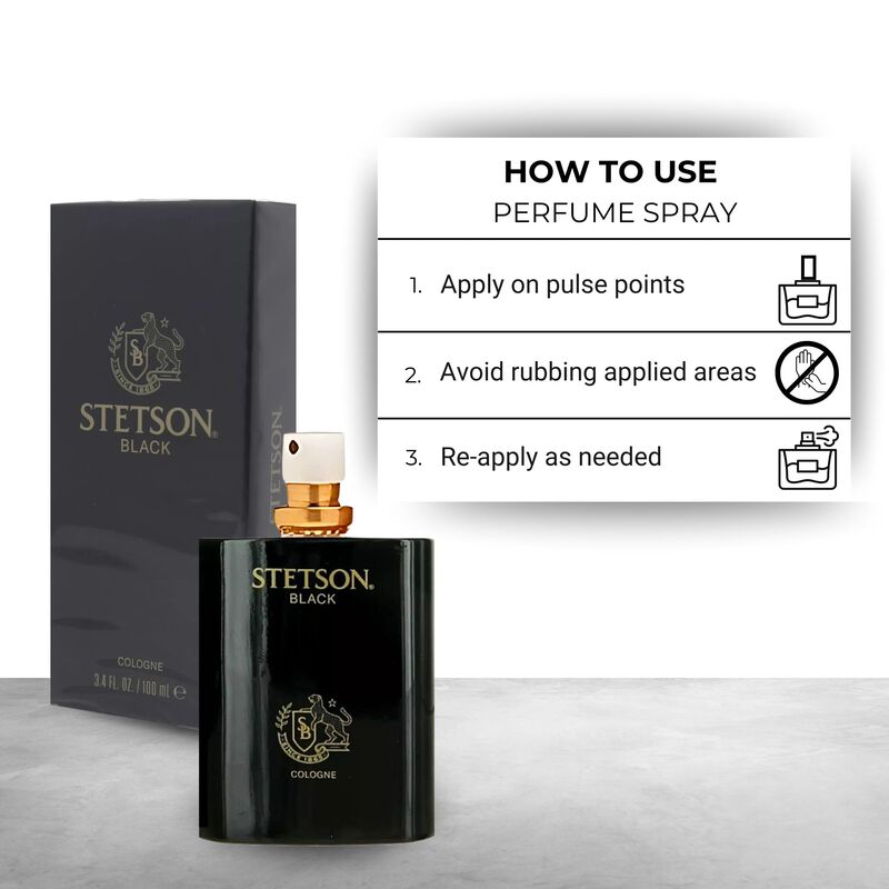 Perfume Stetson Black Cologne Para Hombre, 100 ... image number null