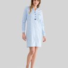 Camisón con Estampado de Florecitas Azules Celeste