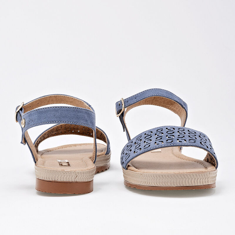 Moramora Sandalia para mujer azul image number null