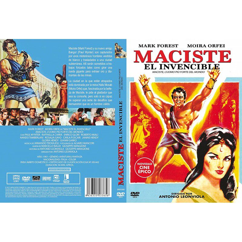 Maciste El Invencible 1961 Dvd Maciste, L'uomo ... image number null