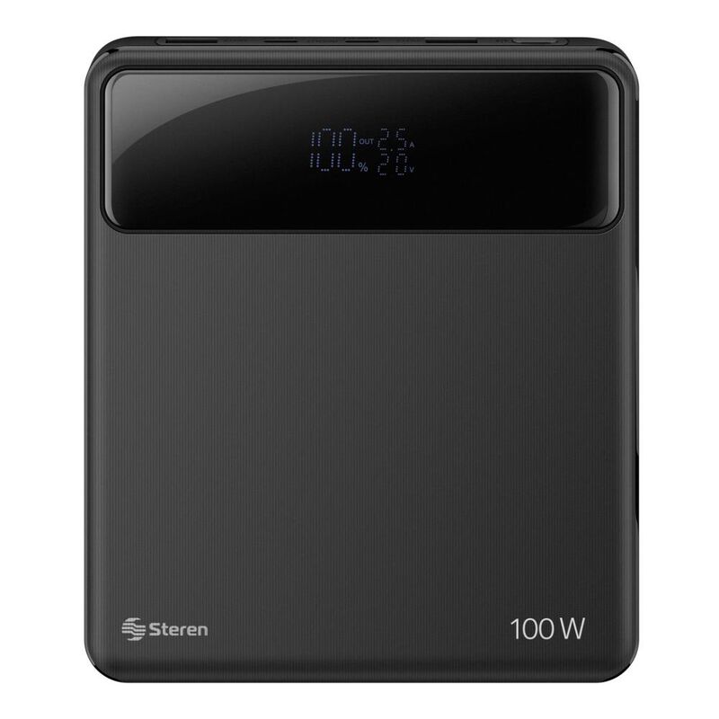 Steren Power Bank De 20,000 Mah Pd 100 W / Qc 3... image number null