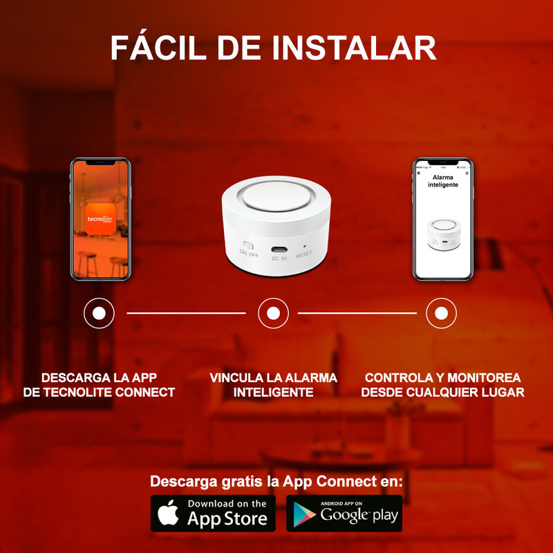 Alarma Sirena Inteligente Wifi Control Remoto T... image number null