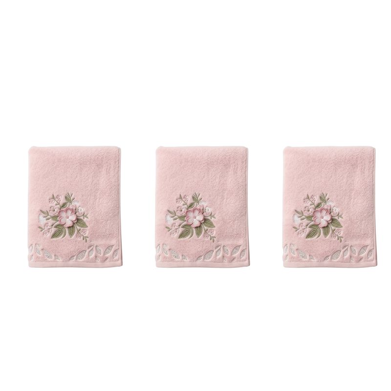 Set De 3 Toallas De Ba&ntilde;o Rosa Claro Premium 70x... image number null