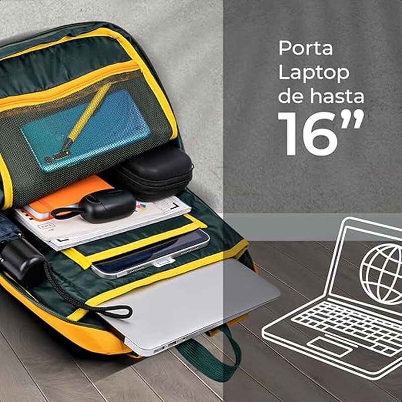 TechZone Rainbow Mochila para Laptop de 16 Pulg... image number null