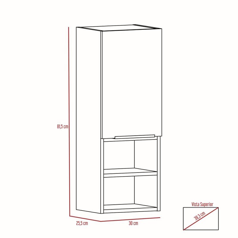 Gabinete Para Ba&ntilde;o Real Miel y Grafito image number null