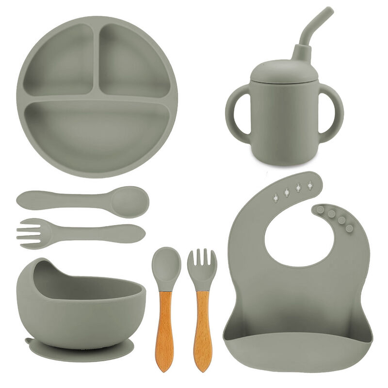 Juego de babero y accesorios de silic&oacute;n Aquila ... image number null