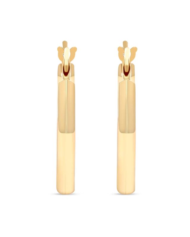 Arracadas De Oro Florentino 14k (18 Mm Aprox) image number null