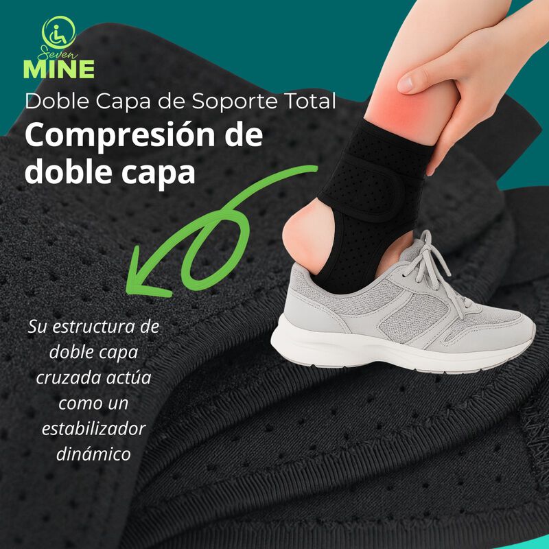 Tobillera Compresi&oacute;n Doble Capa 360&deg; | Soporte ... image number null