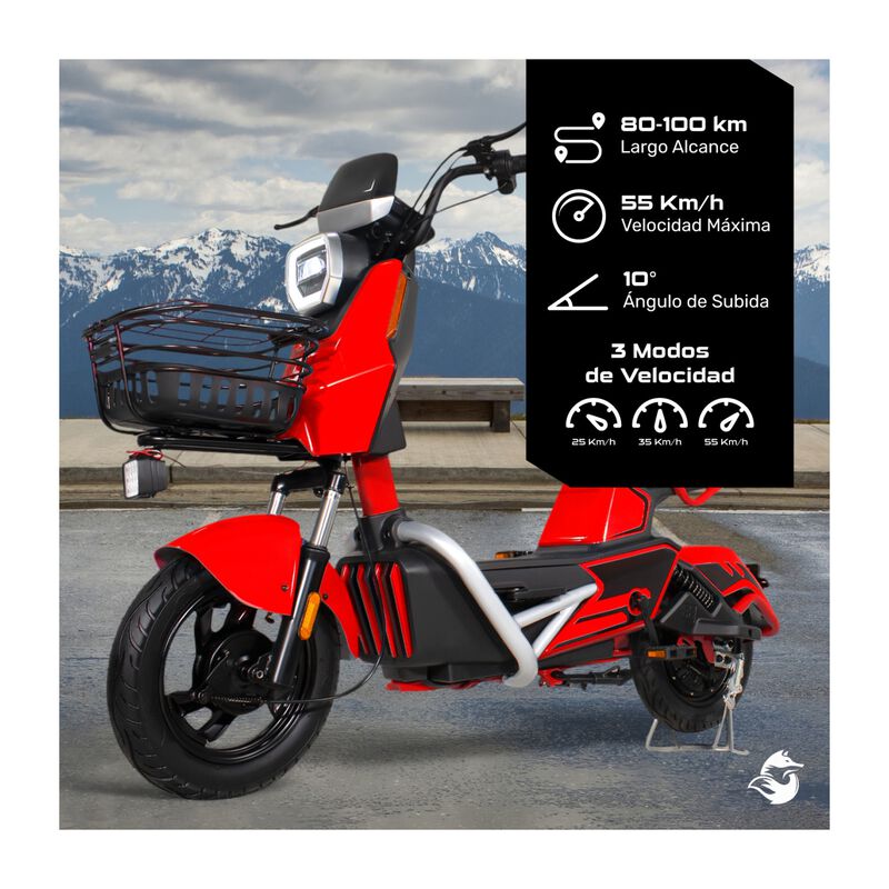 Bicicleta El&eacute;ctrica Moto Bici Scooter 3 Vel 55k... image number null