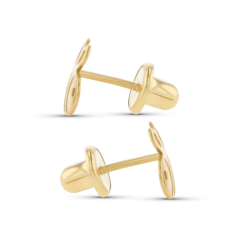 Broqueles De Abeja En Oro Amarillo 10K image number null