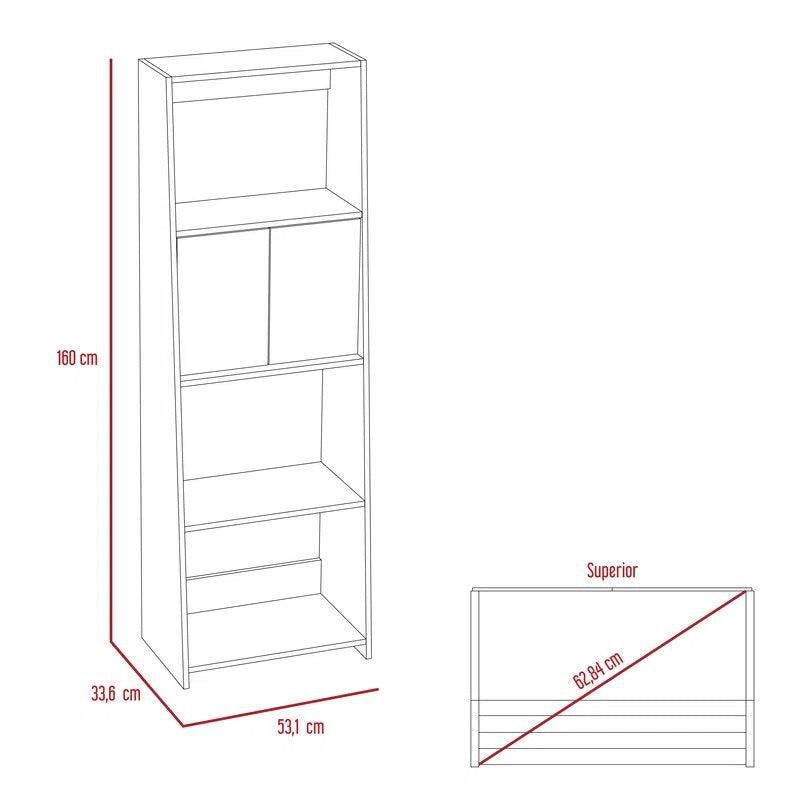Librero Tanix Miel y Blanco Virtual Muebles image number null