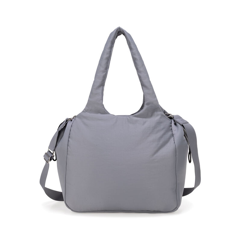 Pa&ntilde;alera Tote Mediana Puffy Con Accesorios Colo... image number null