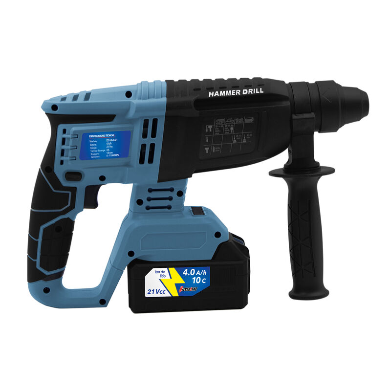 Rotomartillo Inal&aacute;mbrico Silverline Color Azul image number null