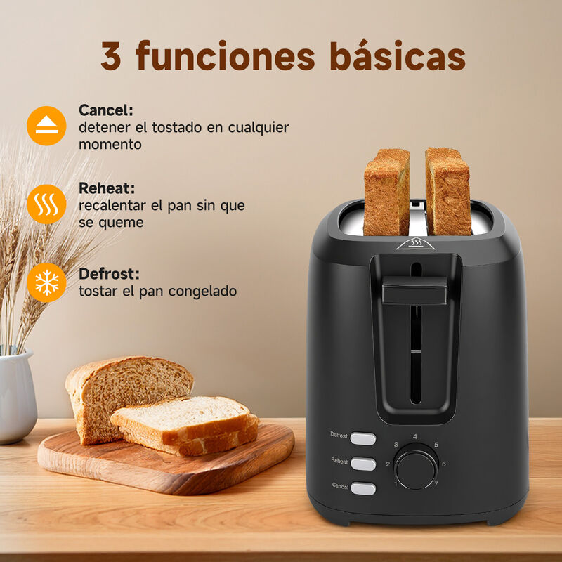 Aigostar Tostadora De Pan 4 Rebanadas 1400w, Ne... image number null