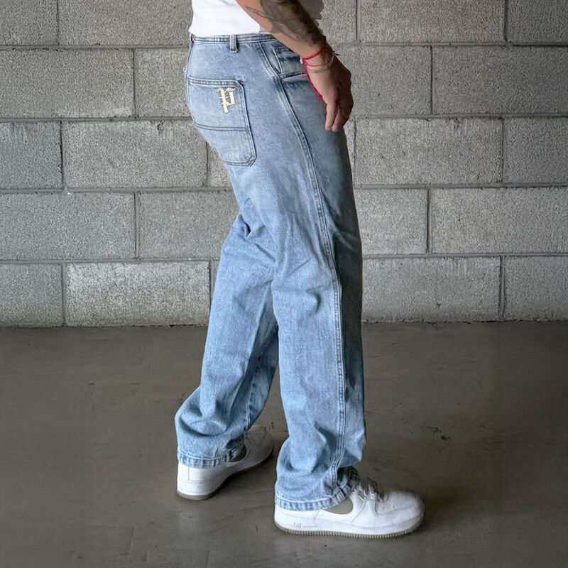 Jeans De Hombre Azul Claro Recto image number null