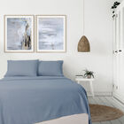 Juego de S&aacute;banas Queen Sumie Azul