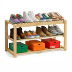 Zapatera de Madera de Bamb&uacute; Multiusos 3 Niveles 8-10 Pares, Redlemon 85688