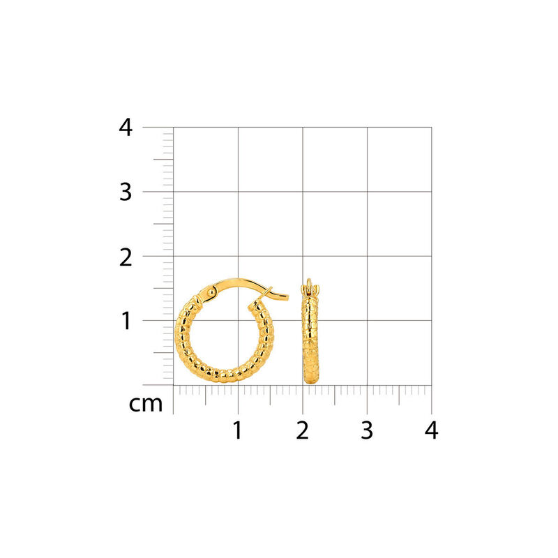Arracadas Oro Amarillo 10k 15mm | Brillo Diario... image number null