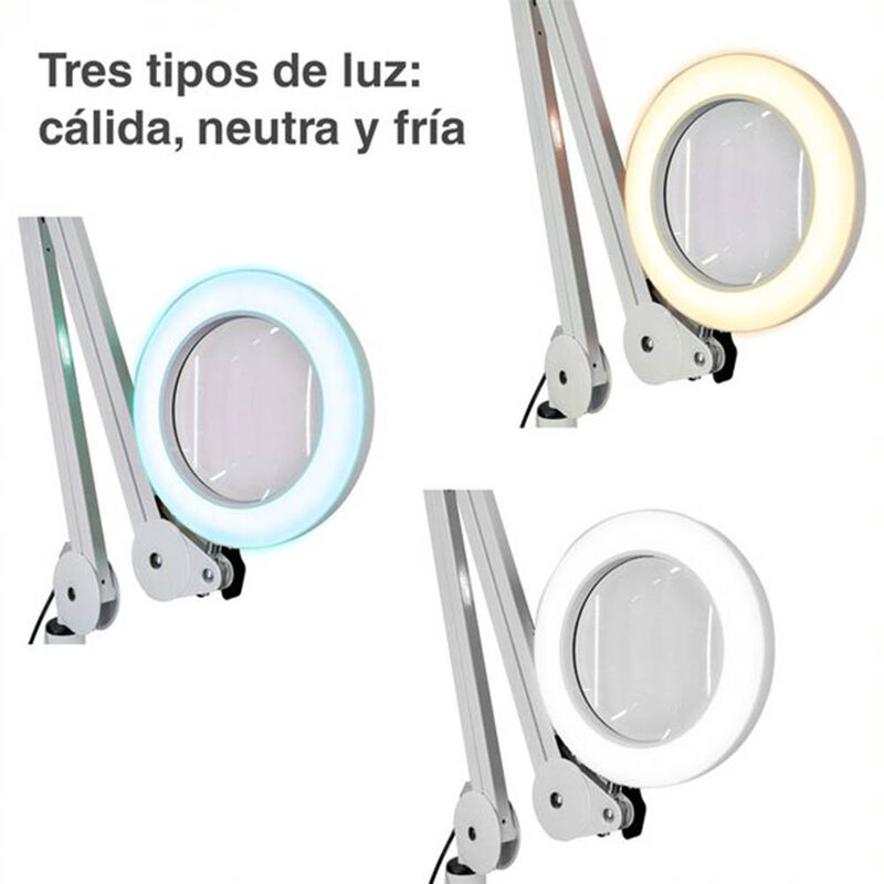 L&aacute;mpara Lupa Led Facial Brazo Flexible Spa 3 Ti... image number null