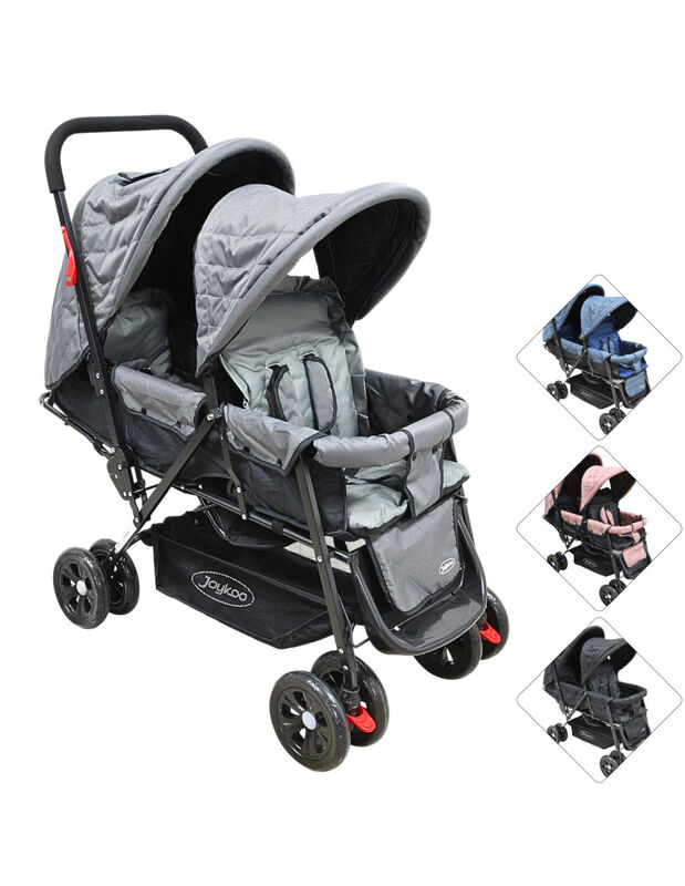 Carriola Doble para Beb&eacute;s Gemelar Plegable con ... image number null