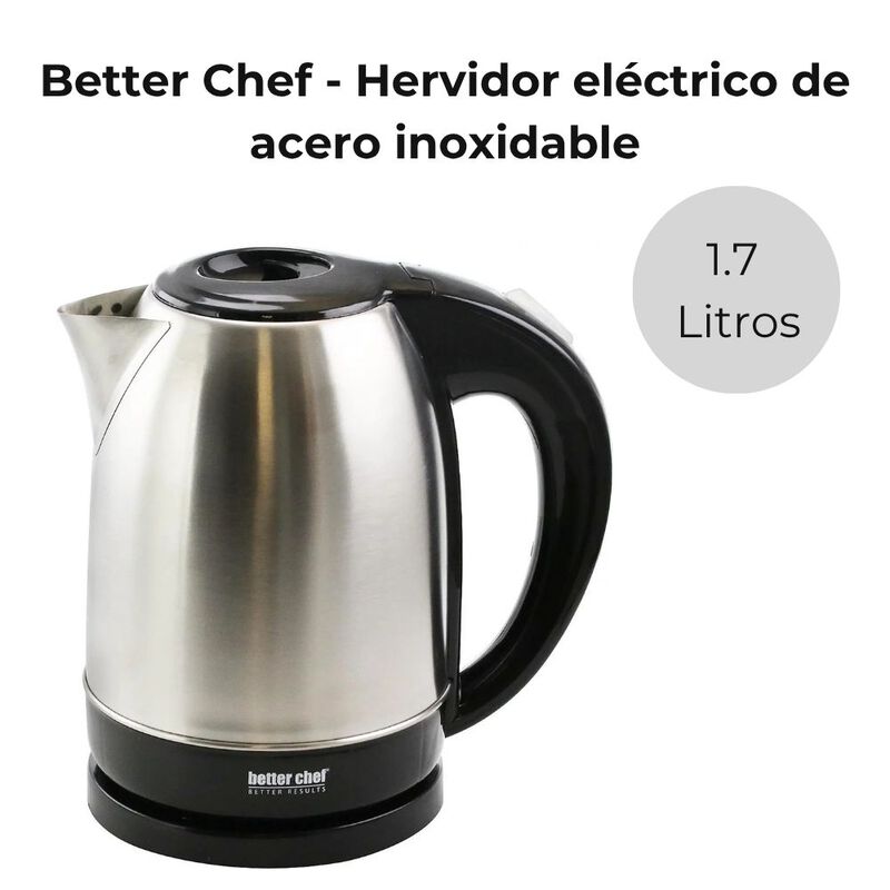 Tetera El&eacute;ctrica Better Chef Acero Inoxidable 1... image number null
