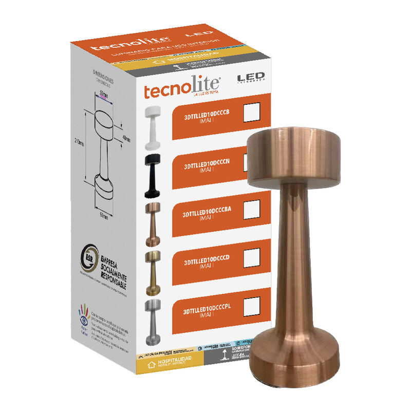 L&aacute;mpara de Mesa LED 3 W Port&aacute;til, Recargable, L... image number null