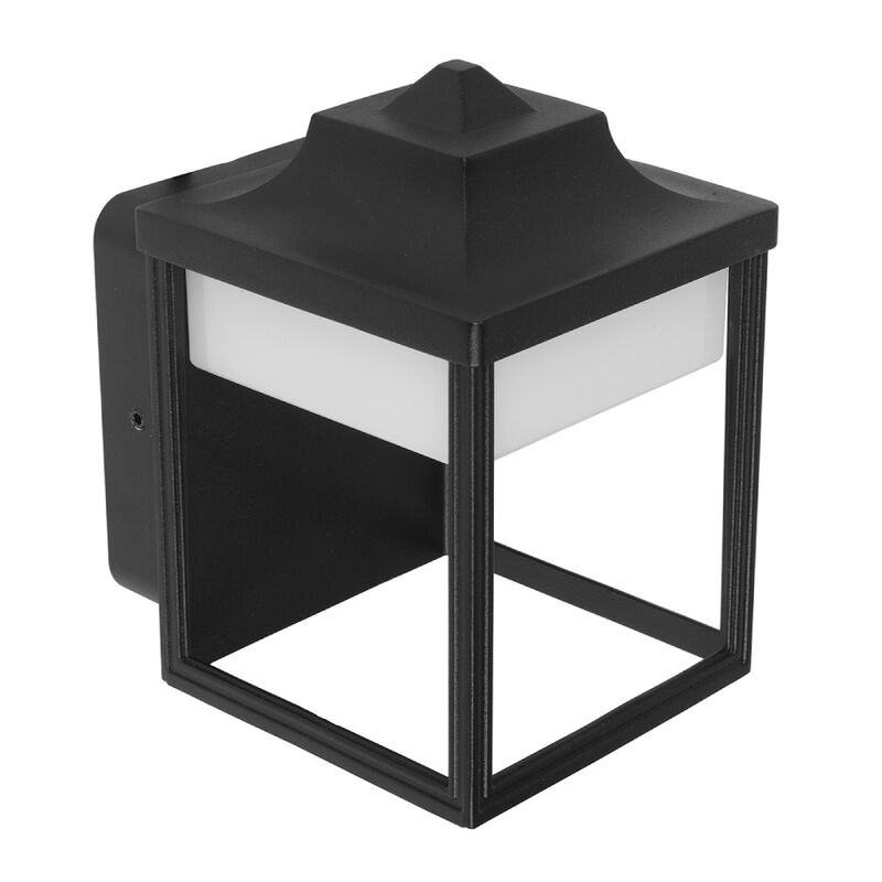 Lampara Muro Led Exterior Negro 9w Luz Suave C&aacute;... image number null