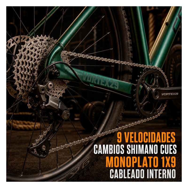 Bicicleta Rodada 29 Monta&ntilde;a Shimano 9 Vel Freno... image number null
