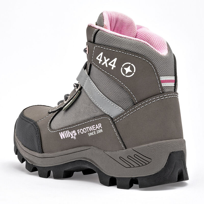 Willys Zapato para hacer hiking para mujer gris... image number null