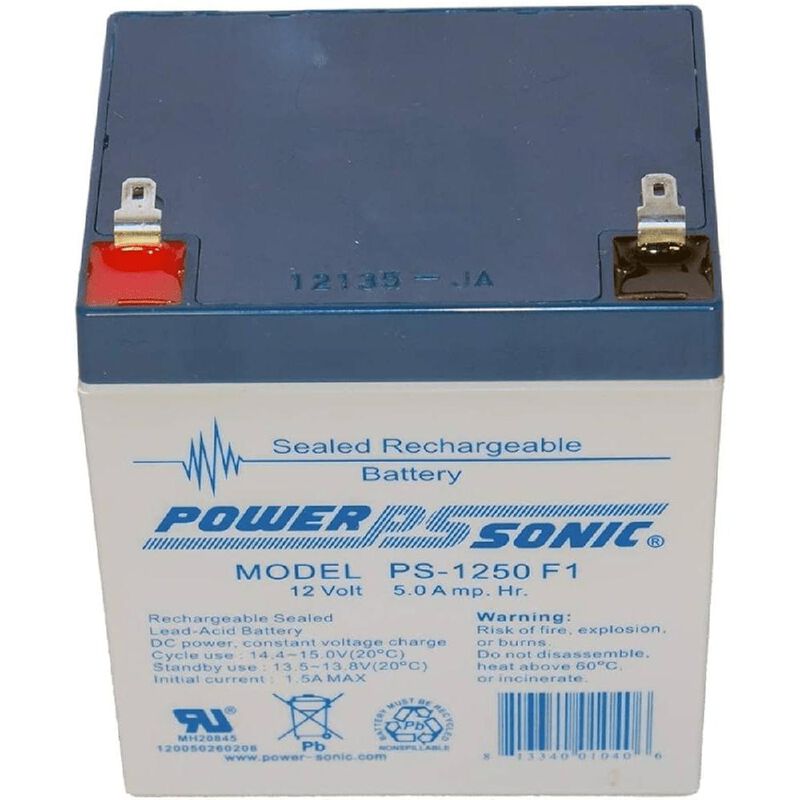 BATERIA POWER SONIC AGM PS-1250F1 12V 5AH image number null