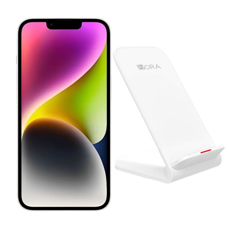 iPhone 14 128GB Blanco E-SIM Reacondicionado + ... image number null
