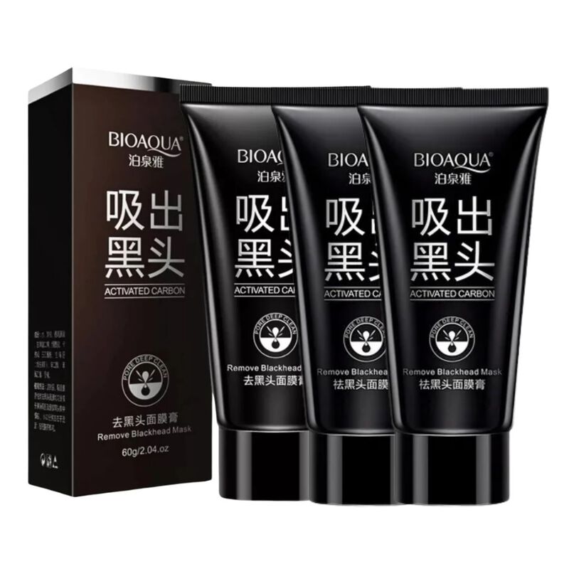 Set 3 Mascarillas Bioaqua Puntos Negros Carb&oacute;n ... image number null
