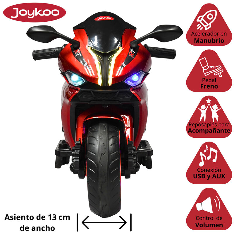 Moto Montable El&eacute;ctrica para Ni&ntilde;os Luces Led So... image number null