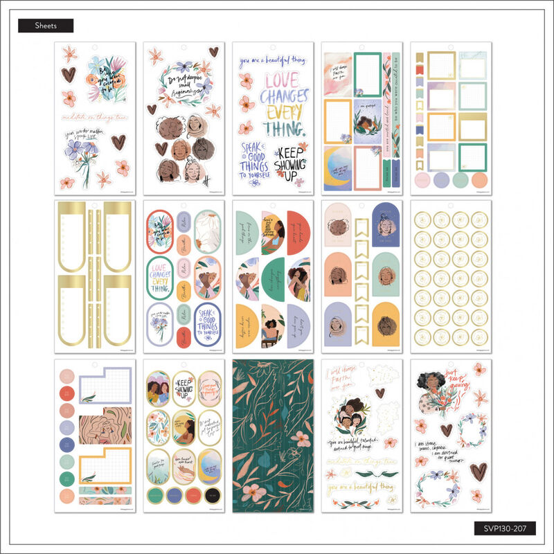 Stickers Hermosa Y Valiente 30 Hojas image number null