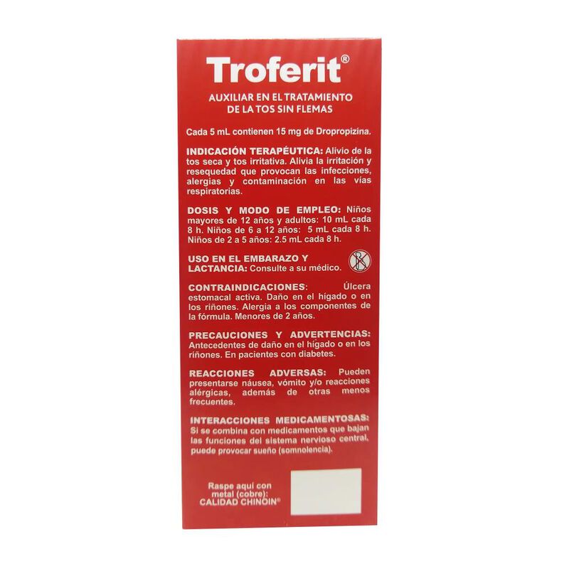 Troferit Jarabe 300 Mg 120 Mililitro image number null