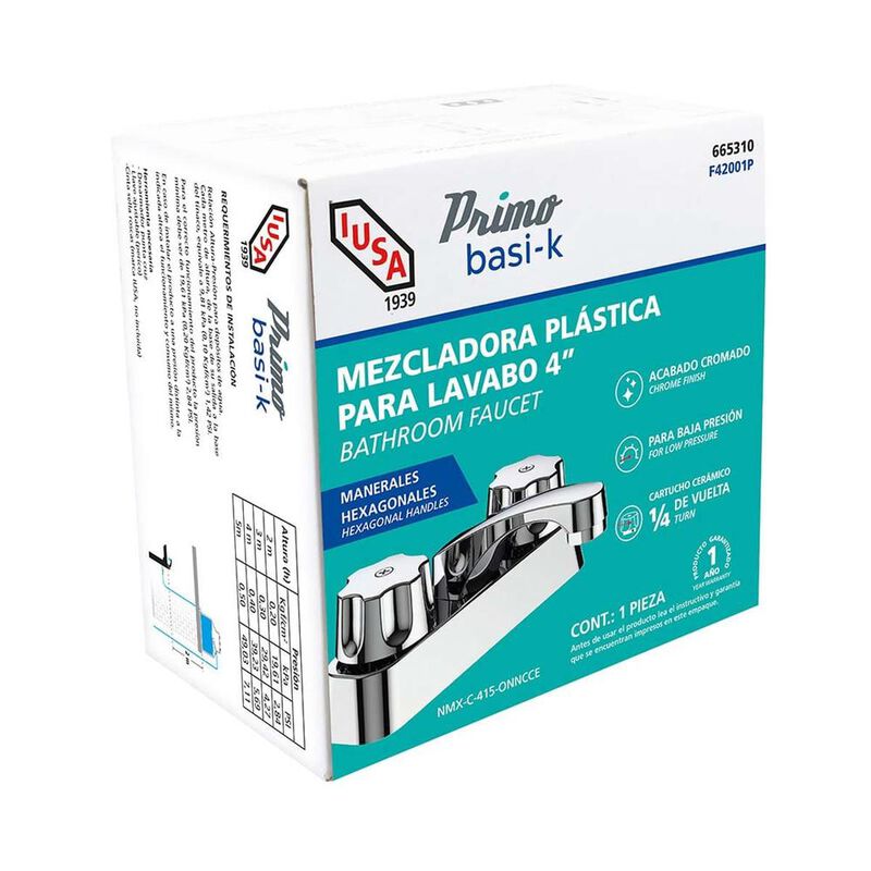 Mezcladora ABS para Lavabo, Manerales Hexagonal... image number null