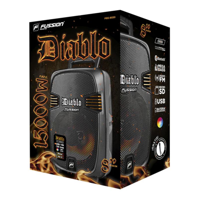 Bafle Amplificado Fussion PBS-8030 Diablo 8 15 ... image number null