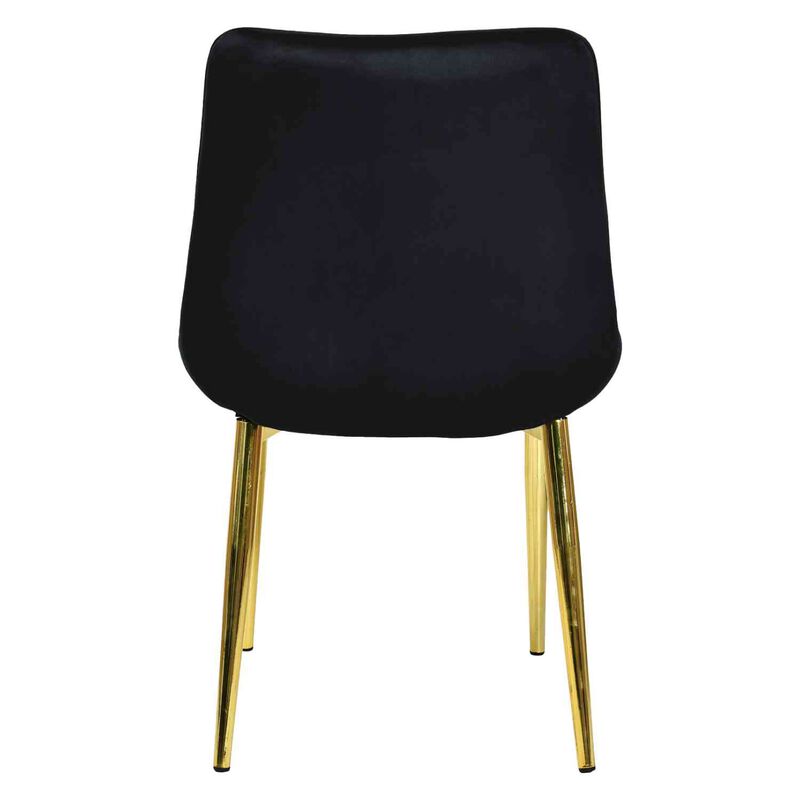 Set 2 Sillas Comedor Tapizadas Terciopelo Elega... image number null