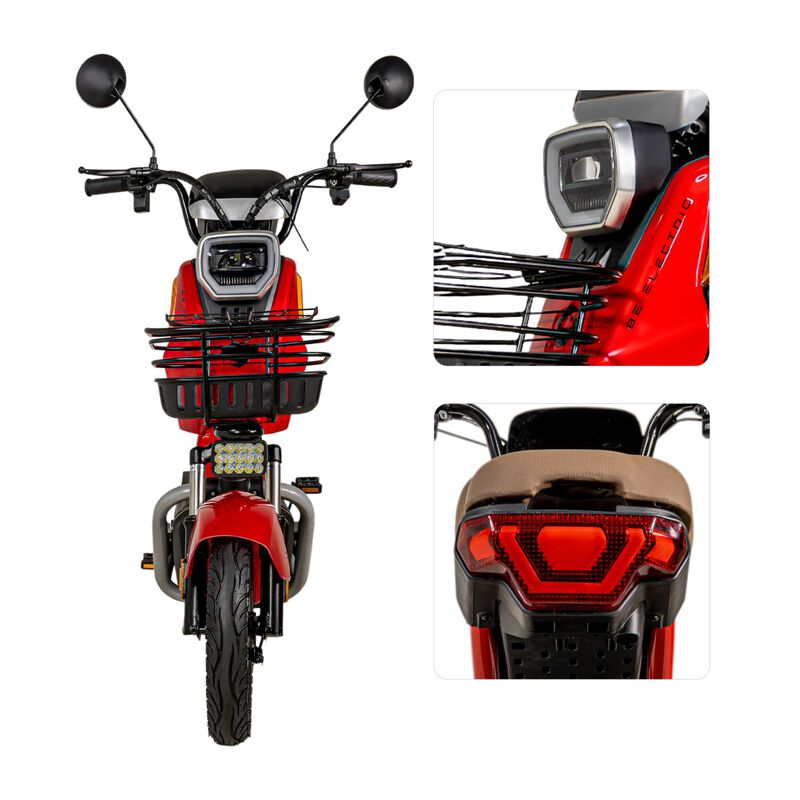 Bicicleta El&eacute;ctrica Moto Bici Scooter 3 Vel 55k... image number null