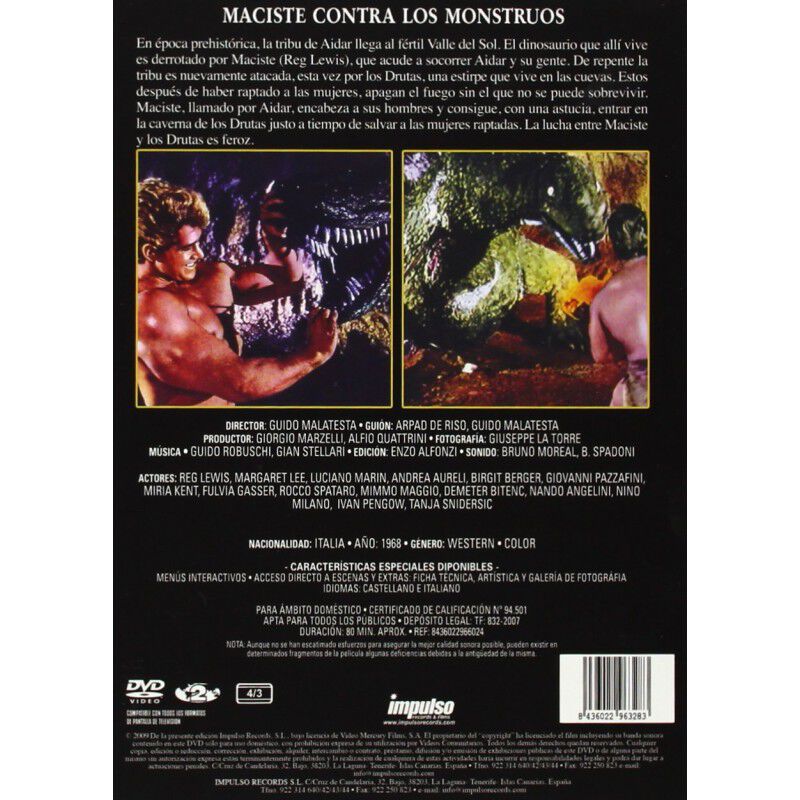 Maciste Contra Los Monstruos [dvd] image number null