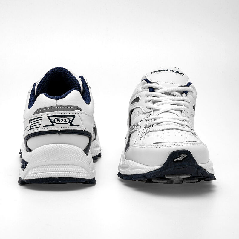 Pontiac Tenis Para Hombre Blanco Marino Cod 120... image number null