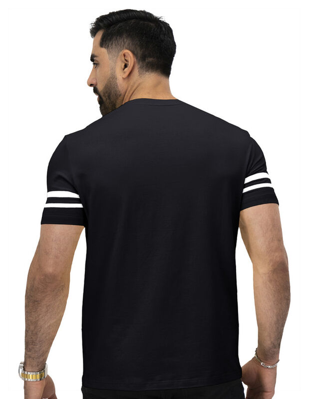 Playera Hombre Casual Premium Cuello Redondo Ne... image number null