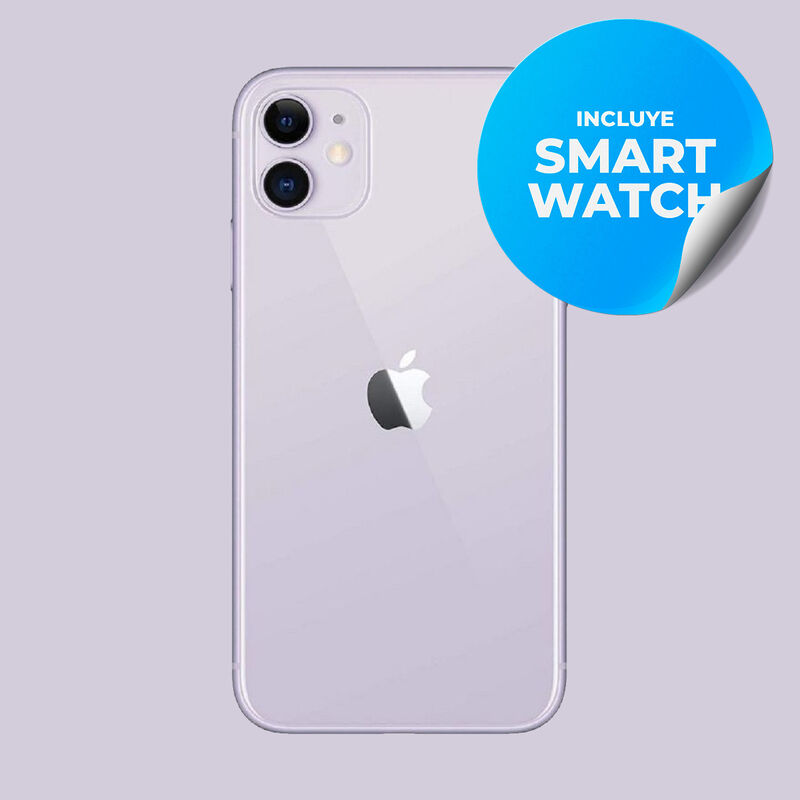 Iphone 11 Reacondicionado 64Gb Morado + Reloj G... image number null