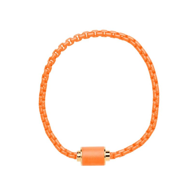 CADENA THALASSA CON IMÁN COLOR NARANJA image number null