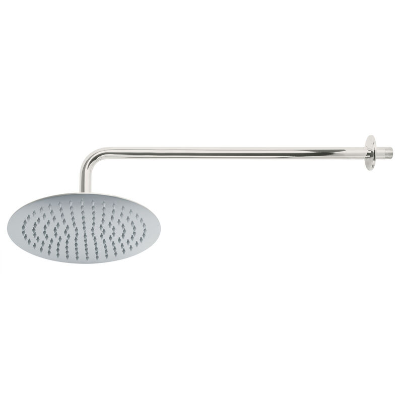 Regadera Cromo 10' Plato Redondo delgado con Br... image number null